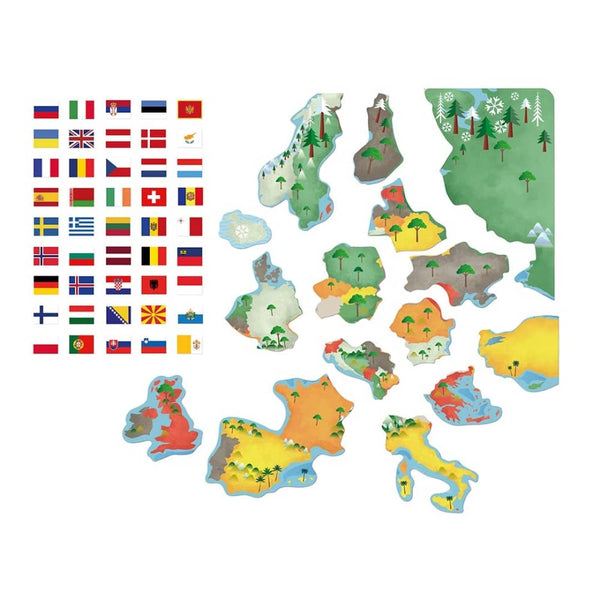 Magnetická vzdělávací hra – Vlajky Evropy