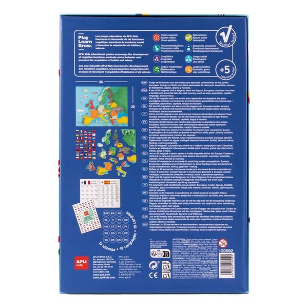 Magnetická vzdělávací hra – Vlajky Evropy
