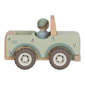 Dřevěné auto zelené - Safari Friends