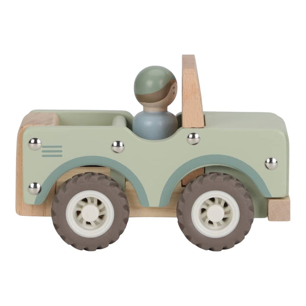 Dřevěné auto zelené - Safari Friends