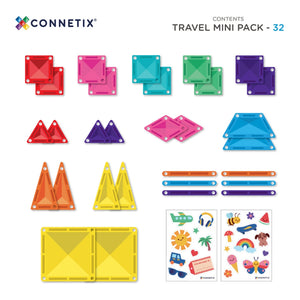 Magnetické stavebnice – Travel Mini Pack, 32 dílů