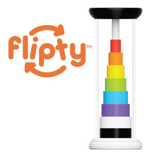 Duha-kontrastní rotační hračka – Flipty