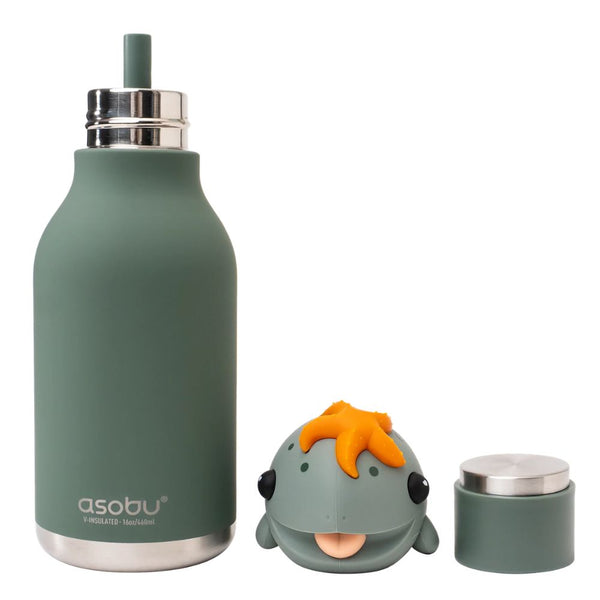 Termoska se slámkou "Bestie" – Želva, 460 ml