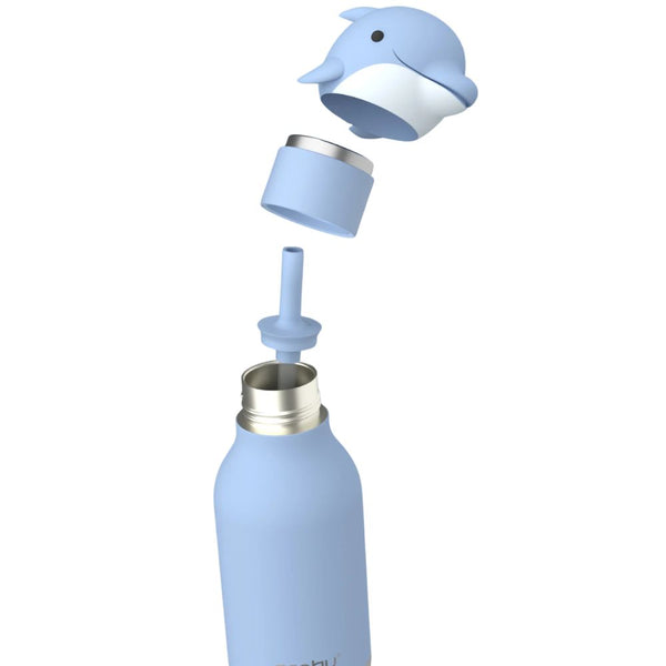 Termoska se slámkou "Bestie" – Delfín, 460 ml