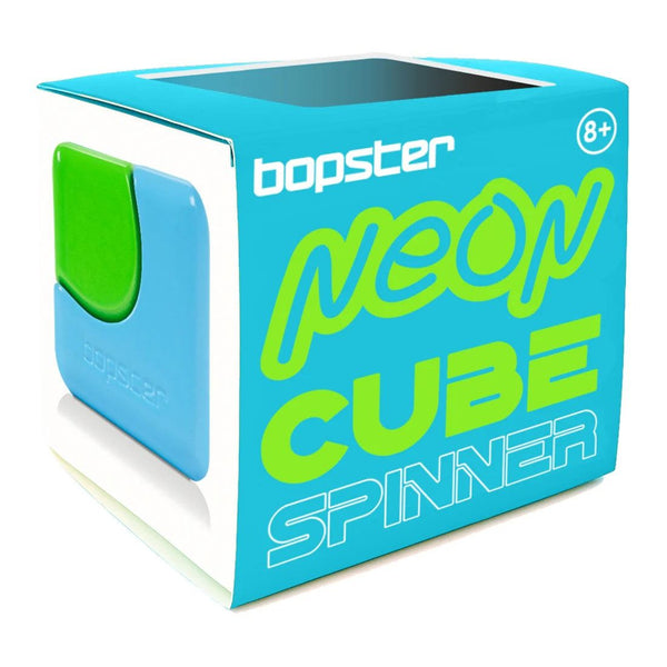 Zručnostní hračka - Fidget Cube Spinner - Neonmodrá/Neonzelená