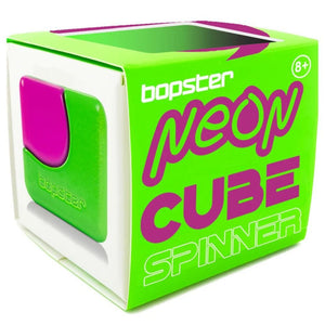 Zručnostní hračka - Fidget Cube Spinner - Neonově zelená/Fialová