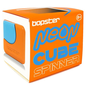 Zručnostní hračka - Fidget Cube Spinner – Neonoranžová/Neonmodrá