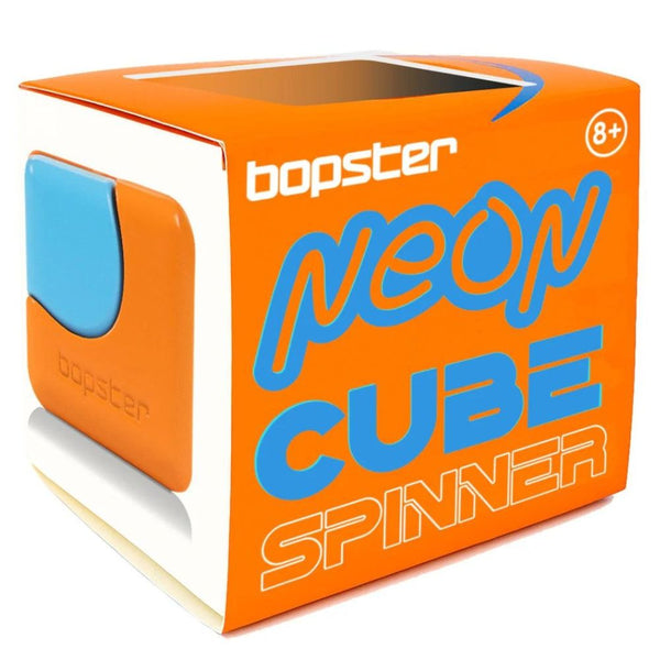 Zručnostní hračka - Fidget Cube Spinner – Neonoranžová/Neonmodrá