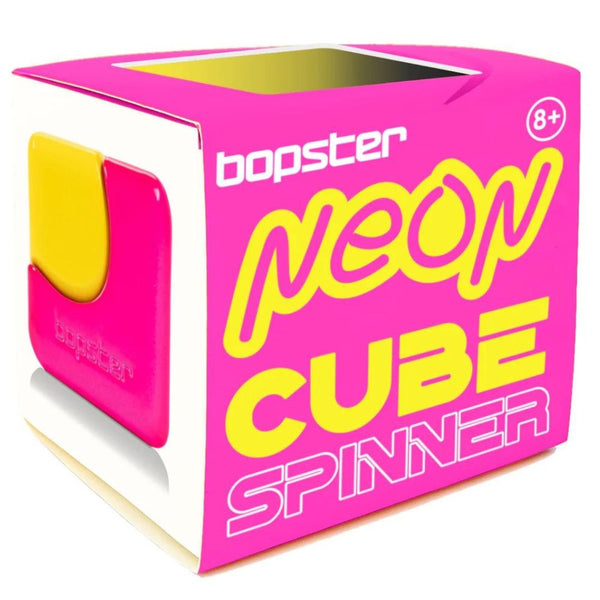 Zručnostní hračka - Fidget Cube Spinner - Neonrůžová/Neonžlutá