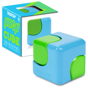 Zručnostní hračka - Fidget Cube Spinner - Neonmodrá/Neonzelená