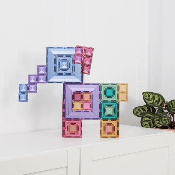 Magnetické stavební kostky – Pastel Portal Pack (48 dílů)