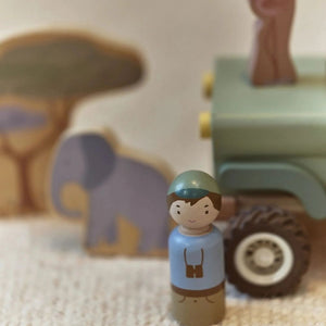 Dřevěné auto se zvířátky - Safari Friends