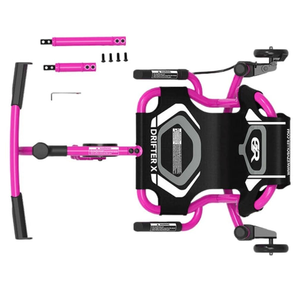 Driftovací sedací go-kart a dětské vozidlo - Drifter X Pink (4-12 let)