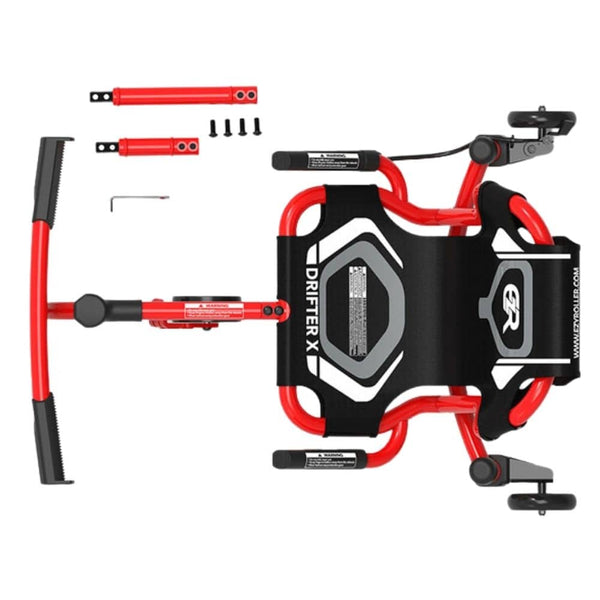 Driftovací sedací go-kart a dětské vozidlo - Drifter X Red (4-12 let)