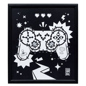 DIY sada svítící dekorace - Neon Gamepad
