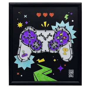 DIY sada svítící dekorace - Neon Gamepad