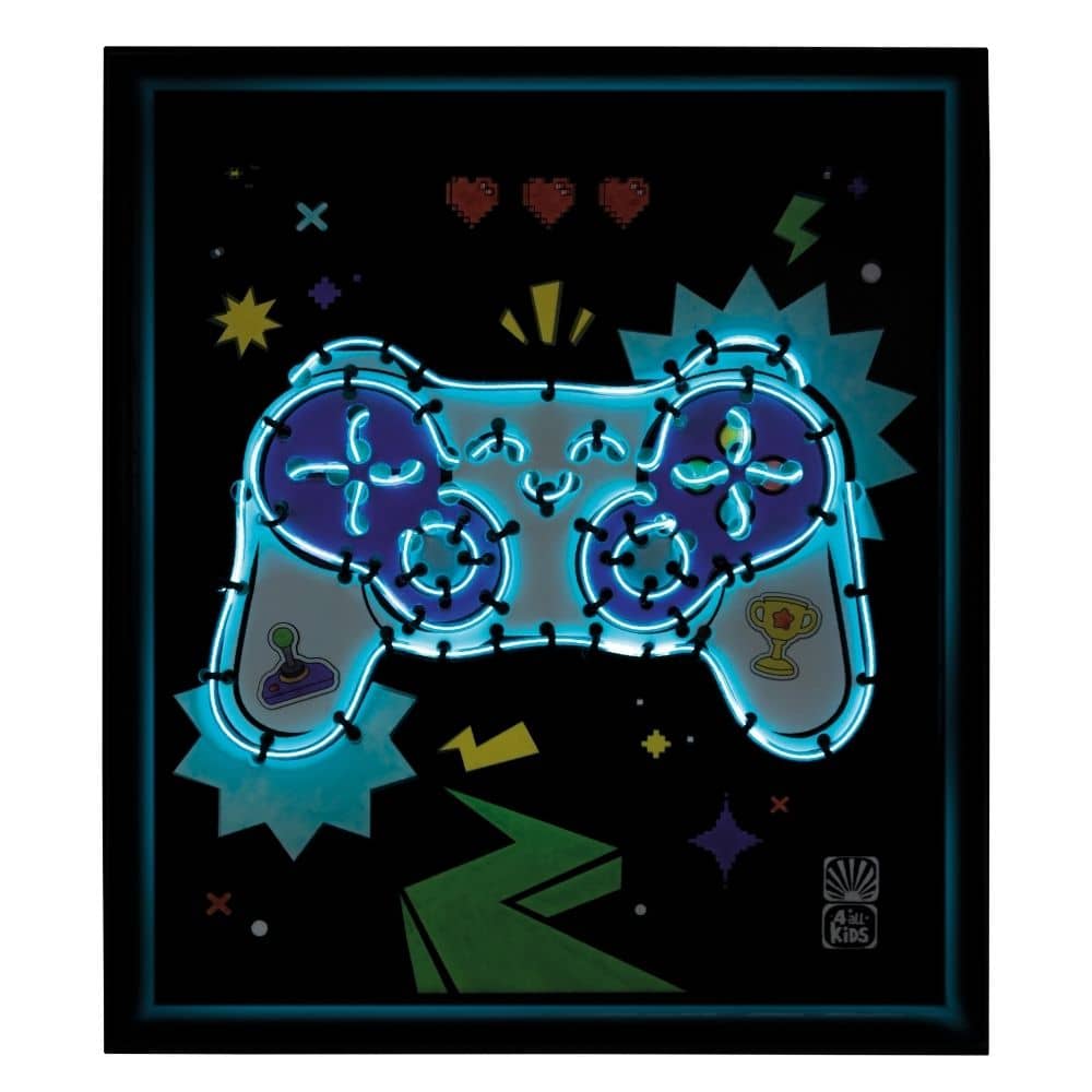 DIY sada svítící dekorace - Neon Gamepad