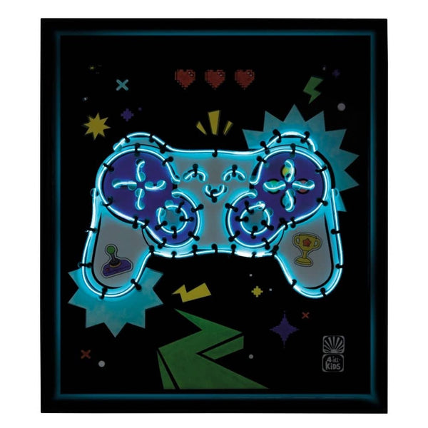 DIY sada svítící dekorace - Neon Gamepad