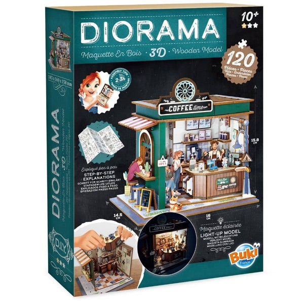 DIY kreativní sada - 3D DIORAMA Kavárna