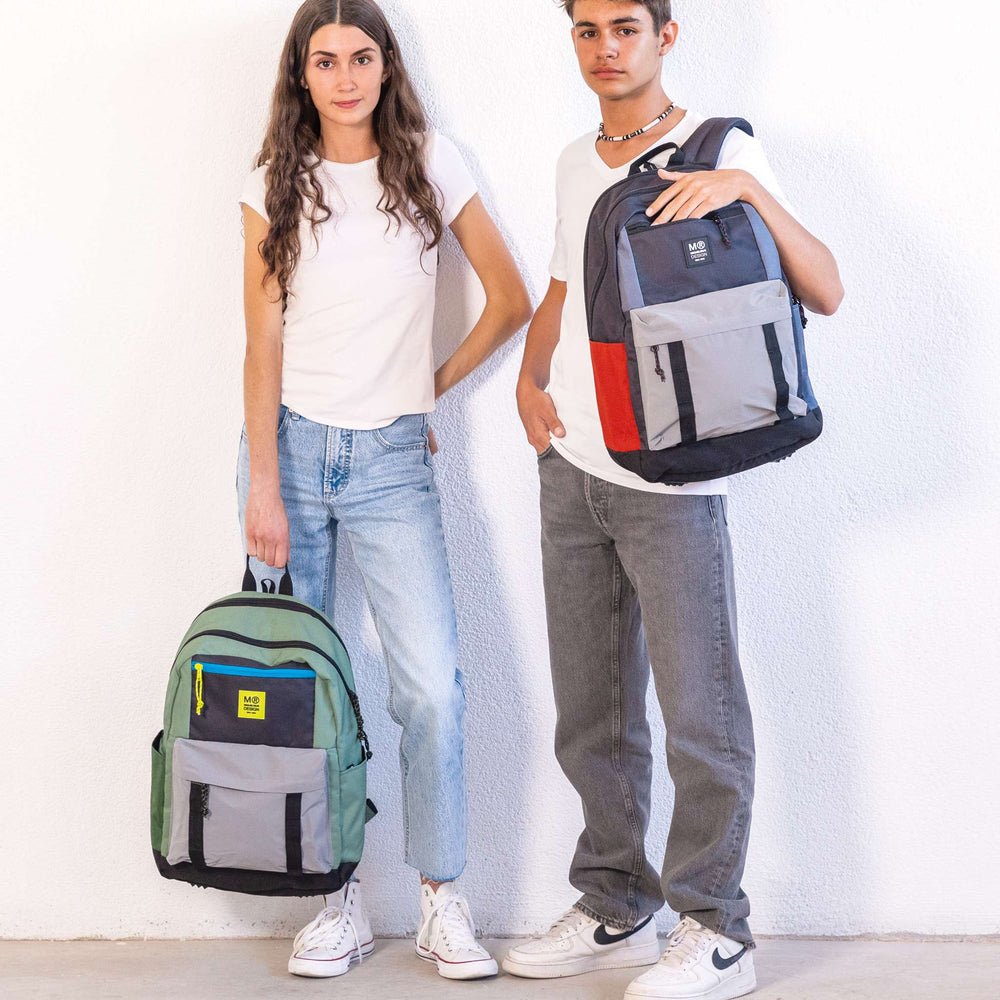 Školní batoh třídílný - Amsterdam, Rider Grey 28L