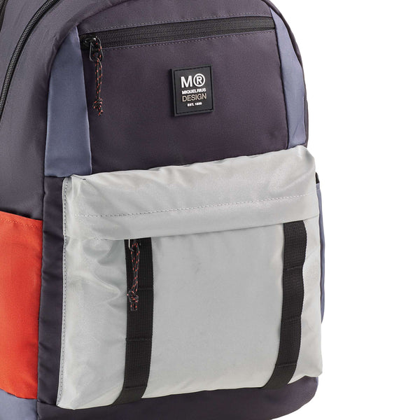 Školní batoh třídílný - Amsterdam, Rider Grey 28L