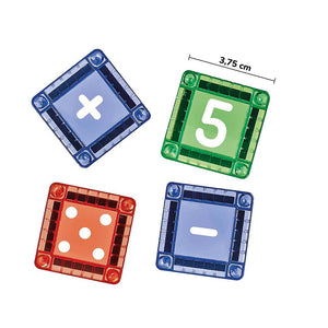 Magnetické stavebnice - Mini Magnex - Čísla, 66 dílů