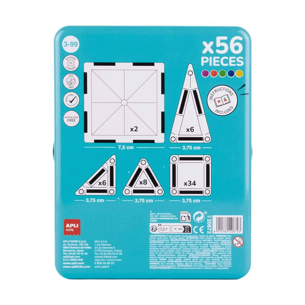 Magnetické stavebnice - Mini Magnex, Travel Set XL (56 dílů)