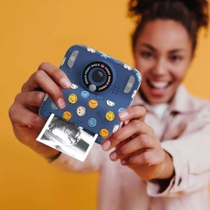 Kinderkamera mit Sofortdruck MOB PixiPrint Smiley World in Blau - Ansicht 2