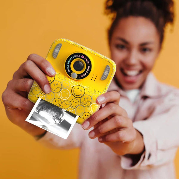 Kinderkamera mit Sofortdruck MOB PixiPrint Smiley World in Gelb - Ansicht 2