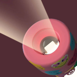 Kinder-Taschenlampe aus Silikon MOB Smiley World in Rosa - Ansicht 4