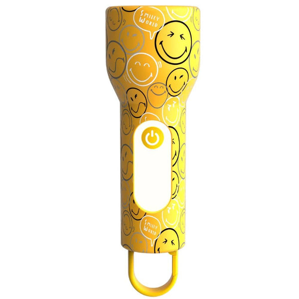 Kinder-Taschenlampe aus Silikon MOB Smiley World in Gelb - Ansicht 6