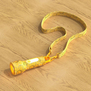 Kinder-Taschenlampe aus Silikon MOB Smiley World in Gelb - Ansicht 3