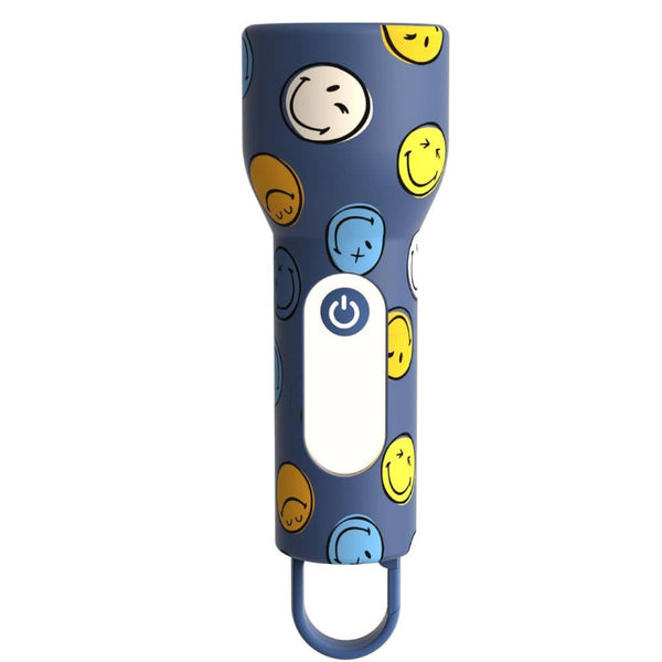 Kinder-Taschenlampe aus Silikon MOB Smiley World in Blau - Ansicht 6
