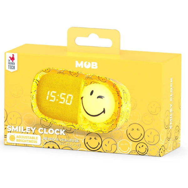 Kinderwecker mit Nachtlicht MOB Smiley World in Gelb - Ansicht 4