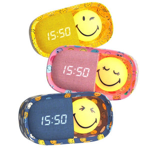 Kinderwecker mit Nachtlicht MOB Smiley World in Rosa - Ansicht 2
