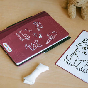 Grafický tablet pro kreslení se šablonami Kidydraw Mini – Domácí zvířata