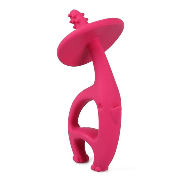 Mombella Beißring Dancing Elephant in Dunkelrosa - Ansicht 5