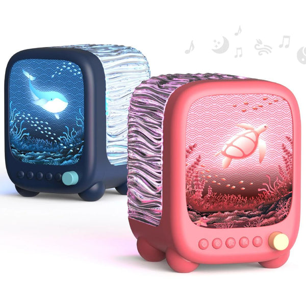 Wavy Light – Projekční lampa a reproduktor 3v1 Korál