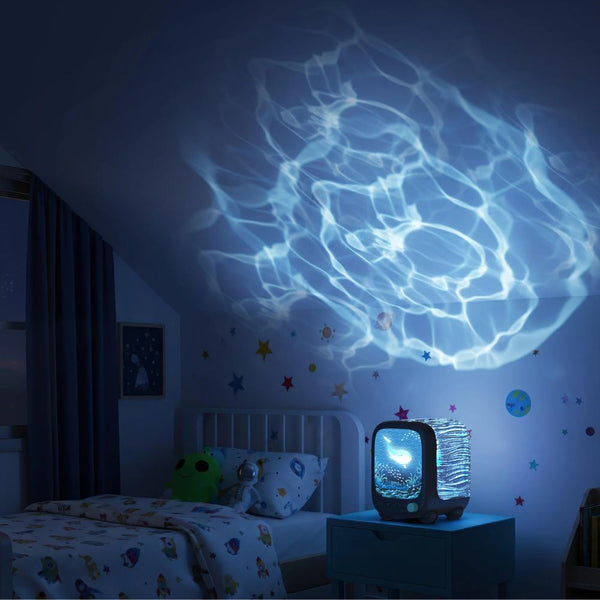 Wavy Light – Projekční lampa a reproduktor 3v1 - Hluboké moře