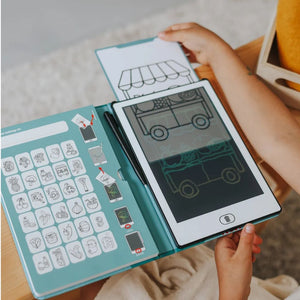 Grafický tablet pro kreslení se šablonami Kidydraw Mini - Market