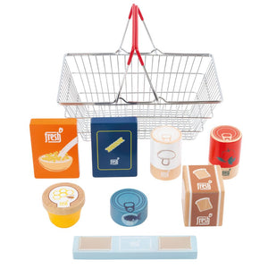 Příslušenství obchodu – sada "fresh" potravin v nákupním košíku
