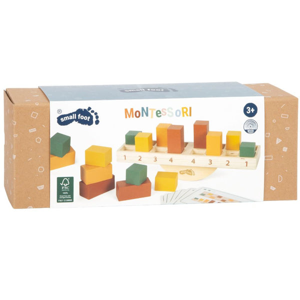 Montessori balanční hra - Equilibrium (16 dřevěných bloků)