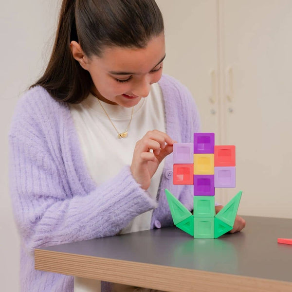 Magnetické stavebnice - PRO Build It 4 Ways Flowers Pack (21 dílů)