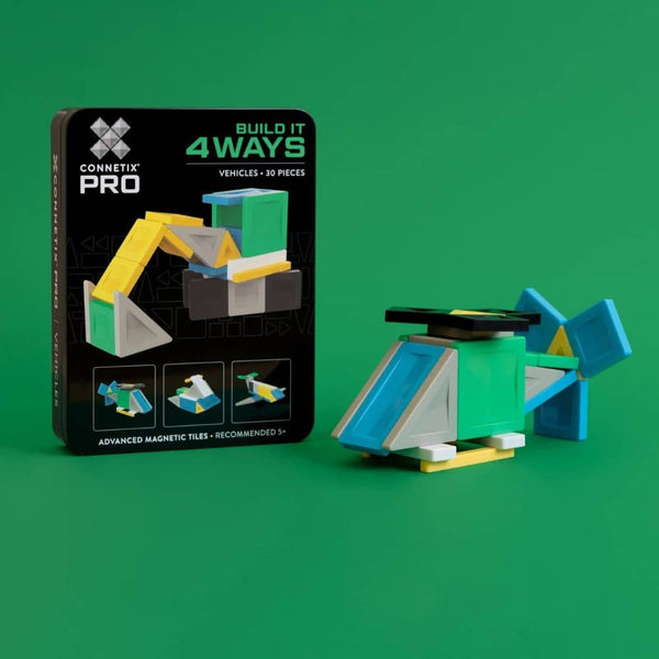 Magnetické stavebnice - PRO Build It 4 Ways Vehicles Pack (30 dílů)