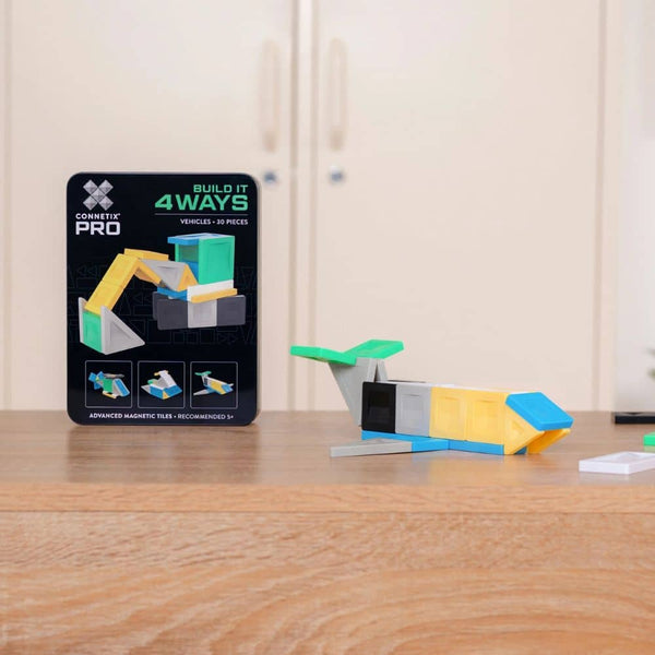 Magnetické stavebnice - PRO Build It 4 Ways Vehicles Pack (30 dílů)