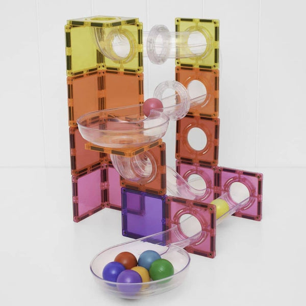 Magnetické stavebnice - Ball Run Bright Pack (114 dílů)