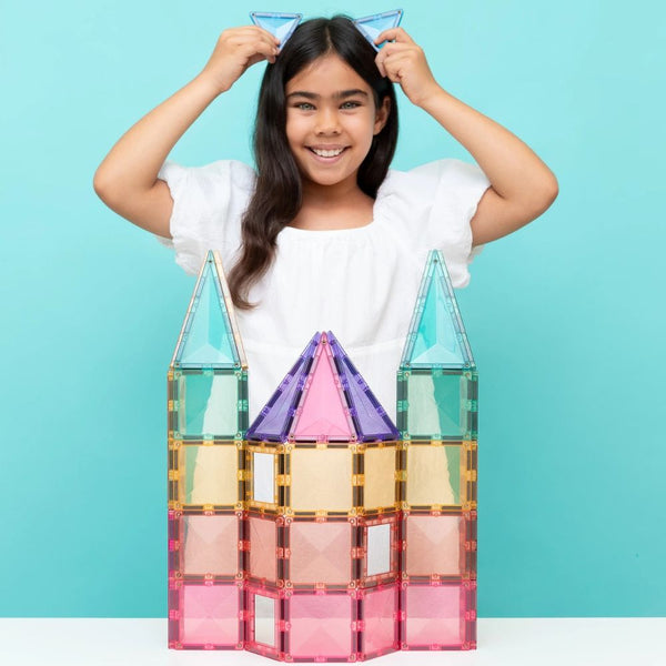Magnetické stavebnice - Pastel Creative Pack (104 dílů)