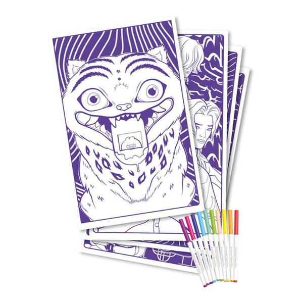 Core Coloring - Sametová knížka k vybarvování s fixami, K-Pop Demon Hunters (od 6 let)