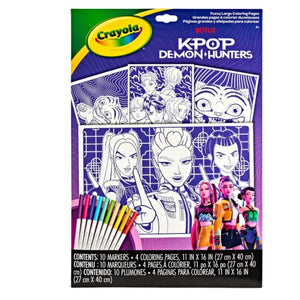 Core Coloring - Sametová knížka k vybarvování s fixami, K-Pop Demon Hunters (od 6 let)