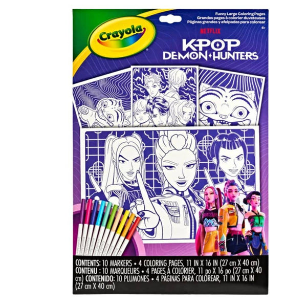 Core Coloring - Sametová knížka k vybarvování s fixami, K-Pop Demon Hunters (od 6 let)